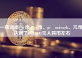 一枚派币(π币、pi币、pi network、兀币)达到了约10693元人民币左右