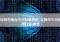 比特币美元今日行情价格_比特币今日价格行情 美金