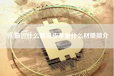 pig最近什么情况皮革是什么材质简介