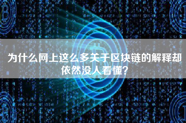 为什么网上这么多关于区块链的解释却依然没人看懂？