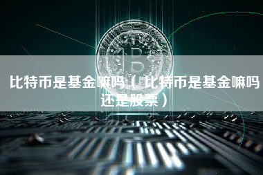 比特币是基金嘛吗（ 比特币是基金嘛吗还是股票）