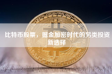 比特币股票，掘金加密时代的另类投资新选择