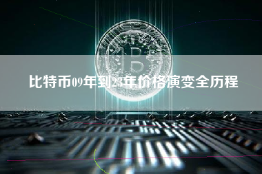 比特币09年到23年价格演变全历程 比特币09年到23年价格演变全历程