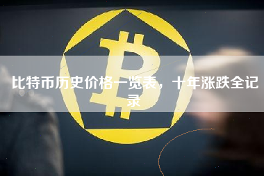 比特币历史价格一览表,十年涨跌全记录 比特币历史价格一览表,十年涨跌全记录