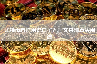 比特币有啥用说白了?一文讲清真实用途 比特币有啥用说白了?一文讲清真实用途